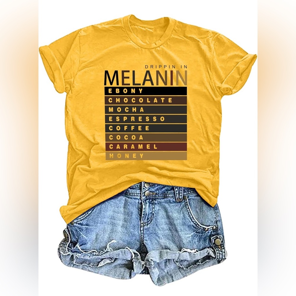 Graphic Tee Tops Juneteenth Melanin Tshirts Women Black History shirt culture